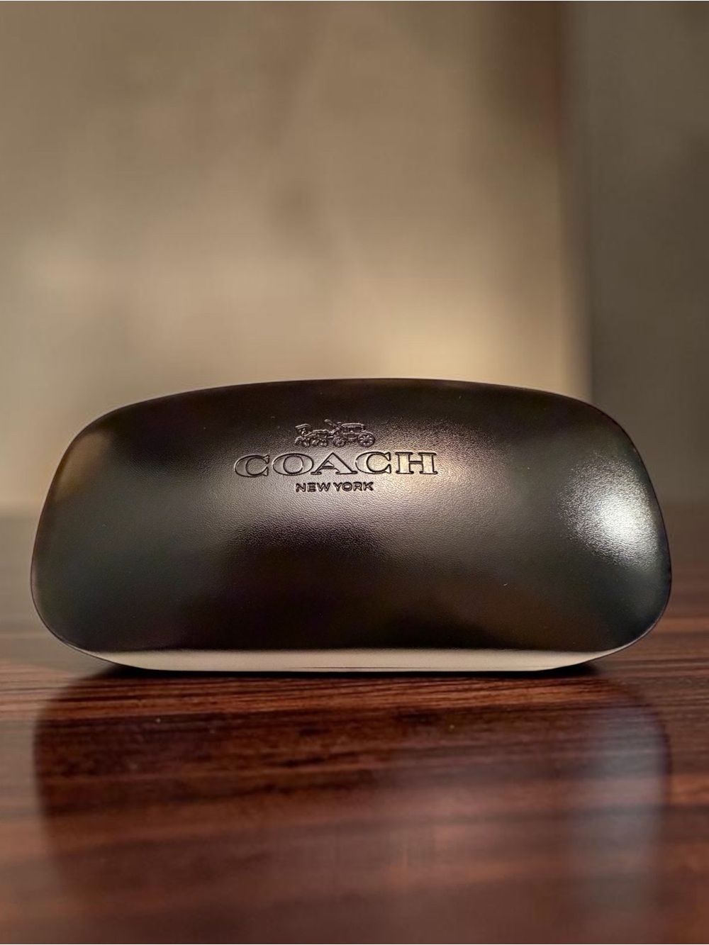 Coach Black Hardshell Sunglasses Case | Horse & Carriage Logo (Like New)
